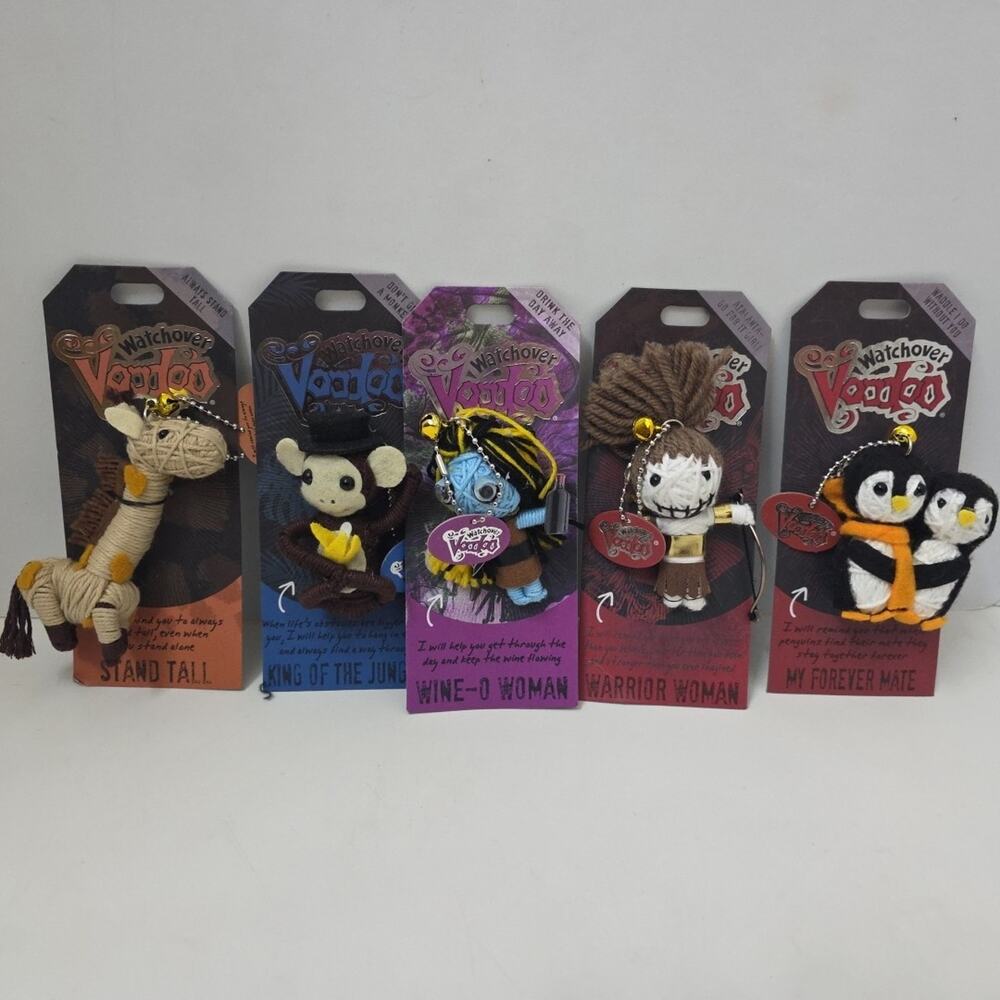 Lot Of 5 Watchover Voodoo Dolls NEW! Good Luck And Protection